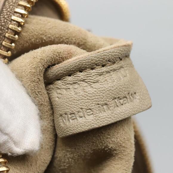 CELINE Shoulder Bag Leather Beige Gold Blue - Picture 13 of 13